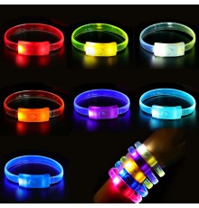 Festival & Parti LED Bileklik Baskı Yapılabilir 3 Farklı Mod Işıklı 1 Adet
