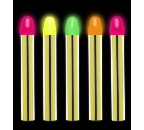 Fosforlu Glow Parti Boyası 6’lı – Karanlıkta Parlayan Yüz Boyası