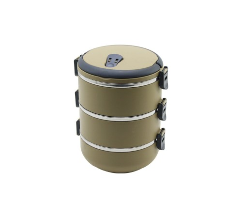 KAHVERENGİ 3LÜ SEFER TASI SAKLAMA KABI 1.8LT