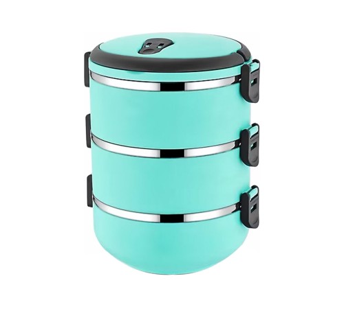 Sefer Tası Yemek Termosu Saklama Kabı Termosu 3lü - Turkuaz