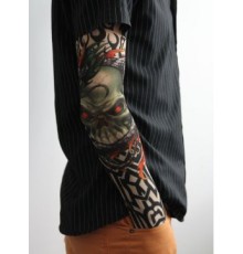 Giyilebilir Kol Dövmesi Çorap Dövme 3D Baskılı Kol Bacak Dövme 2 Adet Model 18