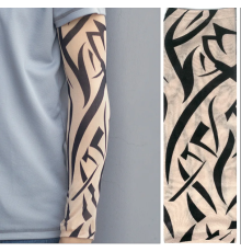 Giyilebilir Kol Dövmesi Çorap Dövme 3D Baskılı Kol Bacak Dövme 2 Adet Model 10