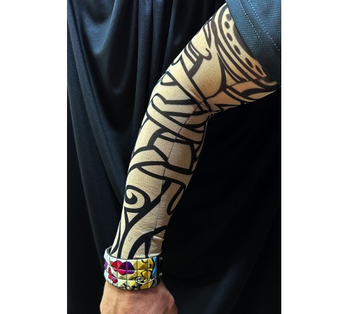 Giyilebilir Kol Dövmesi Çorap Dövme 3D Baskılı Kol Bacak Dövme 2 Adet Model 12