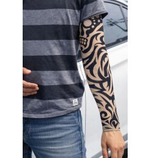 Giyilebilir Kol Dövmesi Çorap Dövme 3D Baskılı Kol Bacak Dövme 2 Adet Model 9