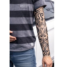 Giyilebilir Kol Dövmesi Çorap Dövme 3D Baskılı Kol Bacak Dövme 2 Adet Model 11