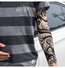 Giyilebilir Kol Dövmesi Çorap Dövme 3D Baskılı Kol Bacak Dövme 2 Adet Model 15