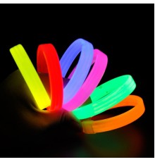 Glow Partisi Fosforlu Ekstra Kalın Bileklik 6 Renk 6’lı Set – Baskı Yapılabilir