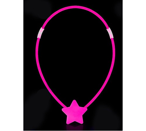 Glow  Yıldız Kolye - Glow Kolye - Glow Partisi Yıldız Kolye 6 Adet