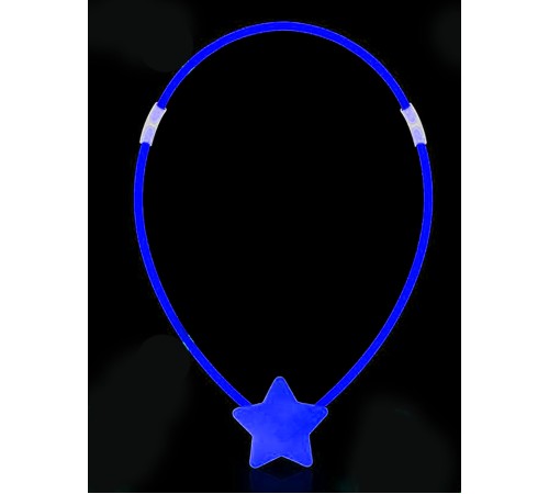 Glow  Yıldız Kolye - Glow Kolye - Glow Partisi Yıldız Kolye 6 Adet