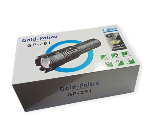 Gold Polıce GP-291 Güçlü El Feneri 20,000 Lümen