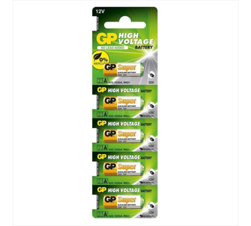 GP 23A 12V Alkalin Pil 5'li Paket