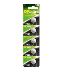 GP 3V CR1620 Lityum Pil 5'li Kart