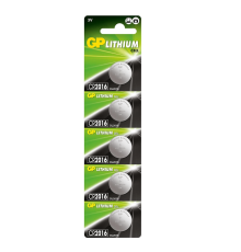 GP 3V CR2016 Lityum Pil 5'li Kart