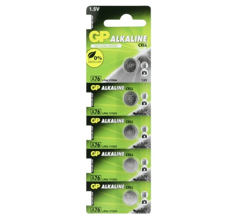 GP LR44 A76 1.5V Alkalin Pil 5'li Paket