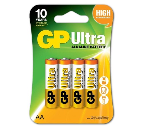 GP Ultra Alkalin AA Kalem Pil 4lü