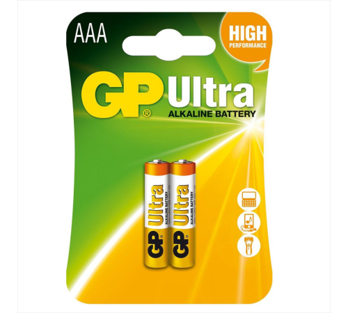 GP Ultra Alkalin AAA İnce Kalem Pil 2li