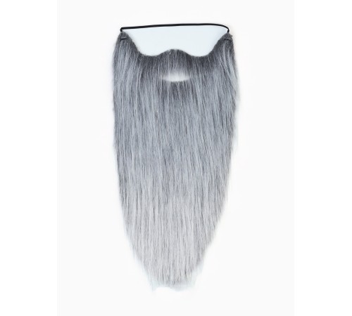 Gri Renk Lastikli Uzun Takma Sakal 40 cm