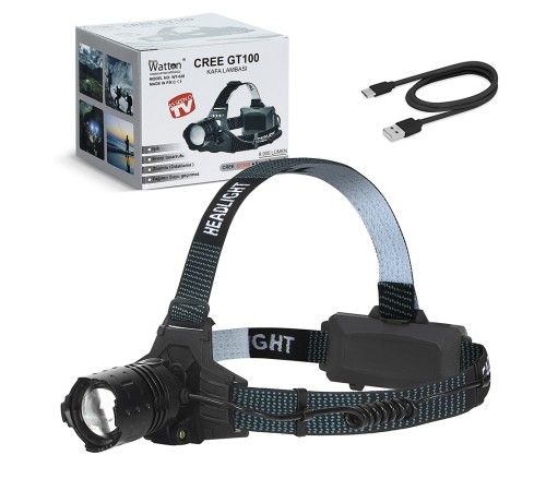 GT100 Led Şarjlı Kafa Lambası WT-628