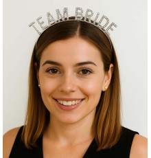 Gümüş Renk Team Bride Taç Plastik – Gelin ve Nedime Tacı