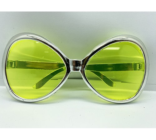 Gümüş Renk Yeşilçam Nostalji 80li Yıllar 90lı Yıllar Parti Gözlüğü  7x16 cm