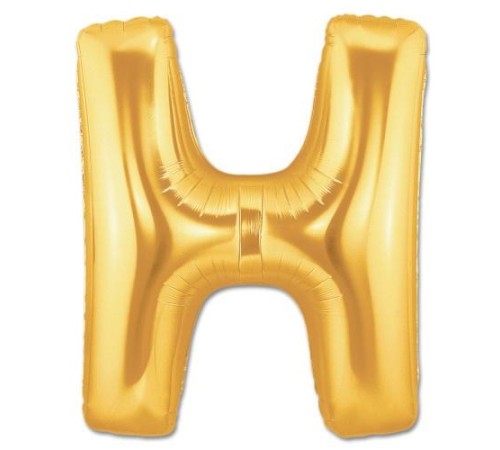 H Harf Folyo Balon Altın Renk  40 inç