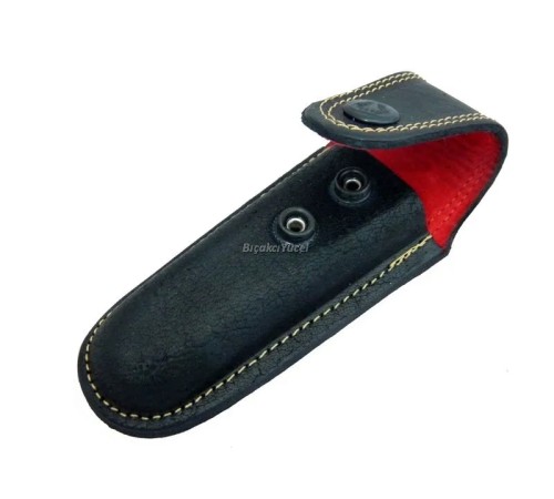 Hakiki Deri Çakı Kılıfı No:3 - 13 cm, Kemerlikli