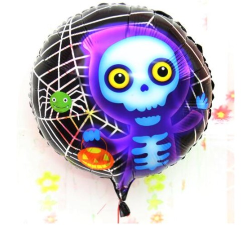 Halloween İskelet Hayalet Folyo Balon 18 inç