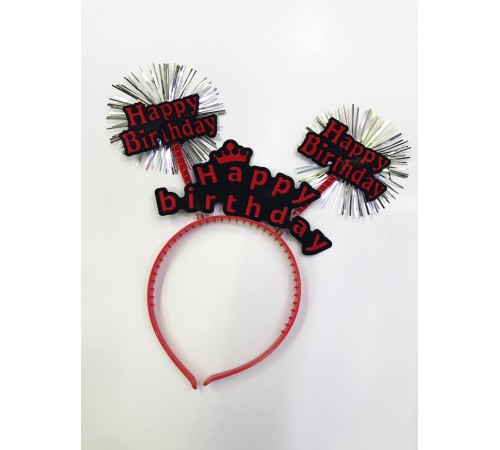 Happy Birthday Neon Renk Doğum Günü Tacı 12 Adet