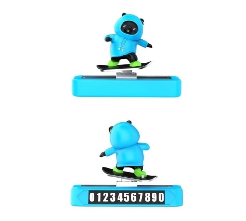 Hareketli Kayan Figür Kaykay Numaratör Oto Araç Kaykay Numaratör Torpido Üstü Numaralık