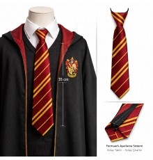 Harry Potter Gryffindor Fermuarlı Ayarlanabilir Kravat