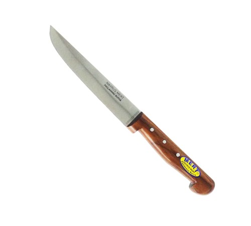 Hayruş Mert Paslanmaz Bursa Mutfak, Ekmek Bıçağı 15,5 cm, Ahşap Sap