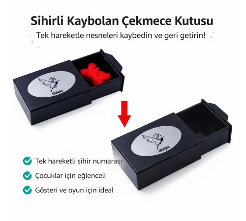 Herşeyi Kaybeden Sihirli Kutu Sihirli Çekmece 3x10x7 cm