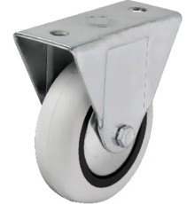 Hts 355 - 75x25 mm PVC Makaralı Sabit Teker 4 Adet