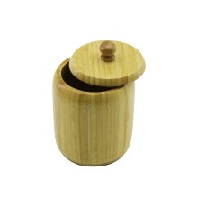 AHŞAP BAMBU ŞEKERLİK KAPAKLI ÇAP: 9CM DERİNLİK: 10.5CM NO:10