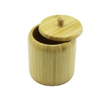 AHŞAP BAMBU ŞEKERLİK KAPAKLI ÇAP: 11.3CM DERİNLİK: 11CM NO:12