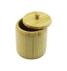 AHŞAP BAMBU ŞEKERLİK KAPAKLI ÇAP: 11.3CM DERİNLİK: 11CM NO:12