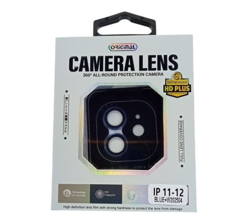 iPhone 11 / 12 / 12 Mini Uyumlu Safir Kamera Koruyucu Lens Mavi Renk
