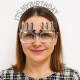 İt's My Birthday Yazılı Taç ve Mum Şekilli Gözlük Seti Gümüş Renk