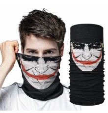Joker Desenli Çok Amaçlı Buff – Yüz, Boyun ve Bandana Maskesi 5 No