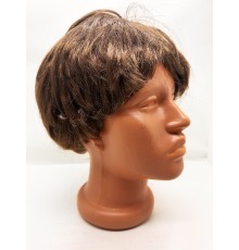 Kahve Renk Kısa Kesim İçi Astarlı Erkek Peruğu