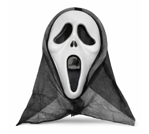 Kapşonlu Çığlık Maskesi Scream Maskesi - Hayalet Maskesi 33x21 cm