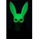 Karanlıkta Parlayan Fosforlu Tavşan Maskesi – Glow Bunny Masquerade Maske (32x22 cm)
