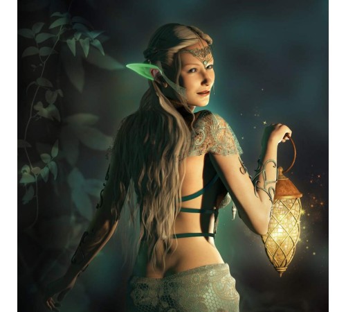 Karanlıkta Yanan Fosforlu Lateks Elf Kulağı 1 Çift 10x5 cm