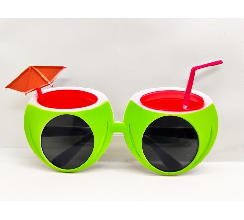 Karpuz Şekilli Tropikal Hawaii Yaza Merhaba Parti Gözlüğü