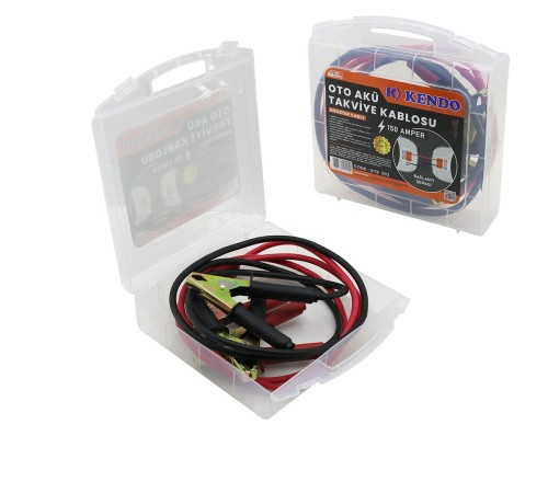 ÇANTALI AKÜ TAKVİYE KABLOSU 150A 1.83 MT