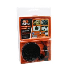 KINETEX KTX-3245 (16İN1) BUAT AÇMA PANÇ SETİ (METAL & AHŞAP & PVC & ALÇIPAN & PLS.) (19-22-29-32-38-44-51-64-76-89-102-127MM)*34