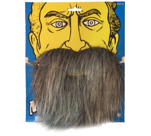 Kırçıllı Korsan Sakalı Gri Renk Takma Sakal