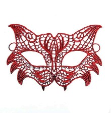 Kırmızı Dantel Masquerade Maskesi 8 No