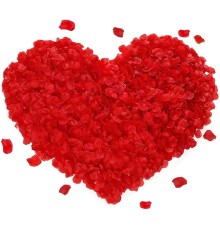 Kırmızı Renk Gül Yaprağı Şekilli Konfeti – 5 Paket 500 Adet