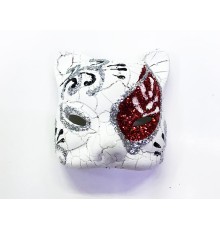 Kırmızı Renk İşlemeli Seramik Malzemeden İmal Venedik Kedi Model Magnet